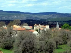 Chez Fanchon - Gîte Le Larzac, vue du village de la Blaquèrerie à la Couvertoirade.